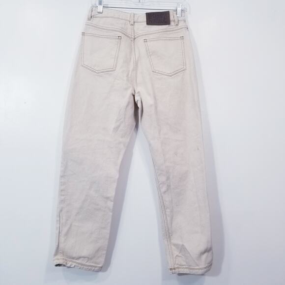 Reclaimed Vintage White Cream High Rise Jeans - Picture 4 of 12